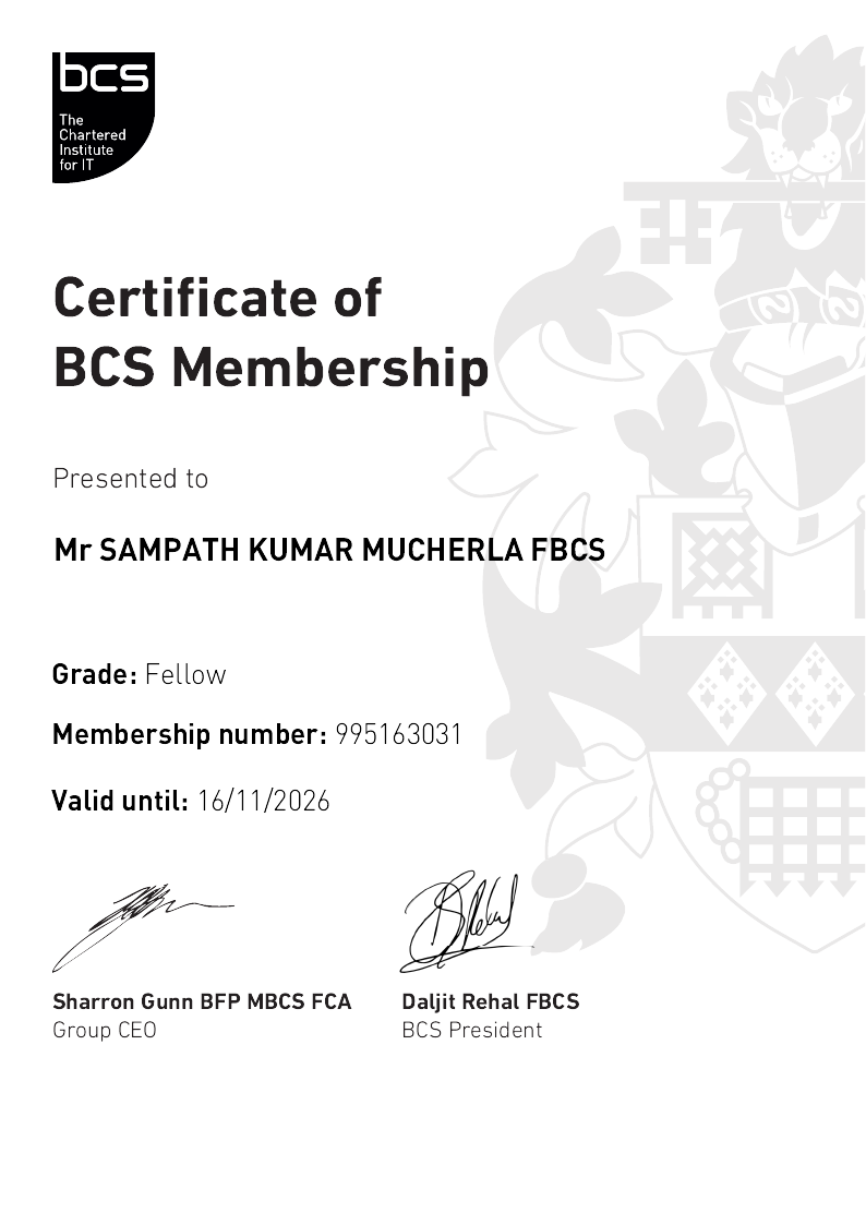 My Certificate