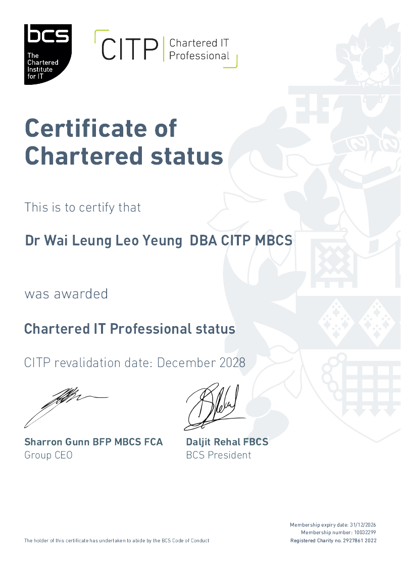 My Certificate